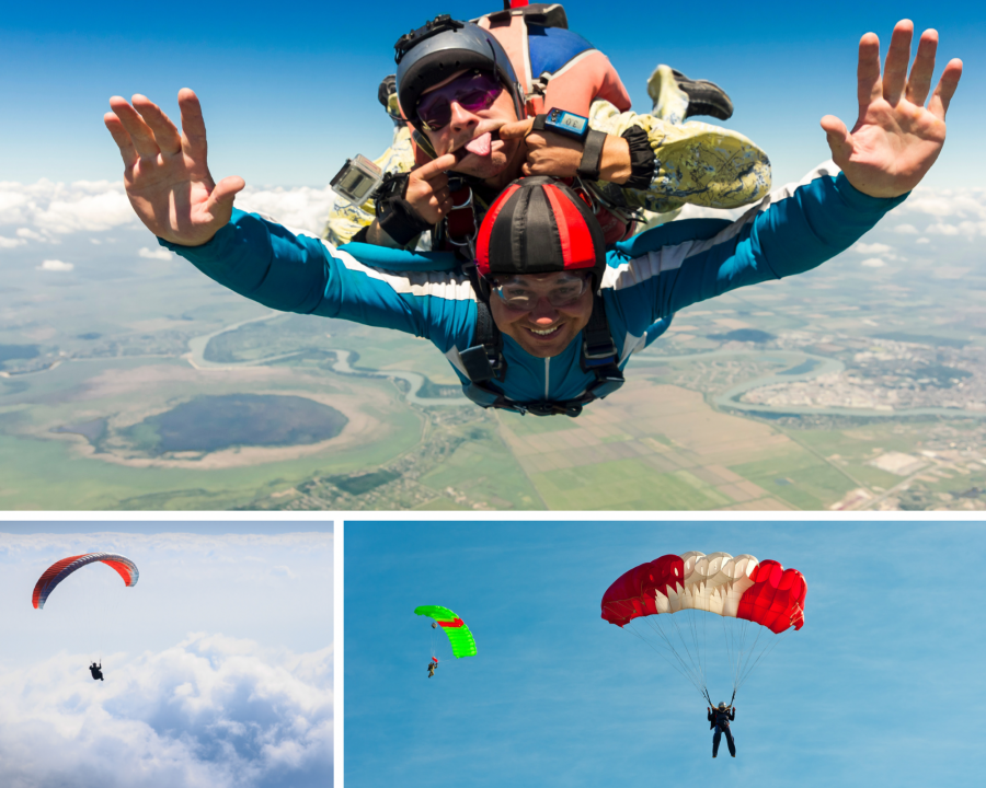 skydiving on Father's Day