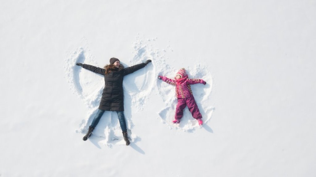 snowman-snow angels-in-winter-bucket-list